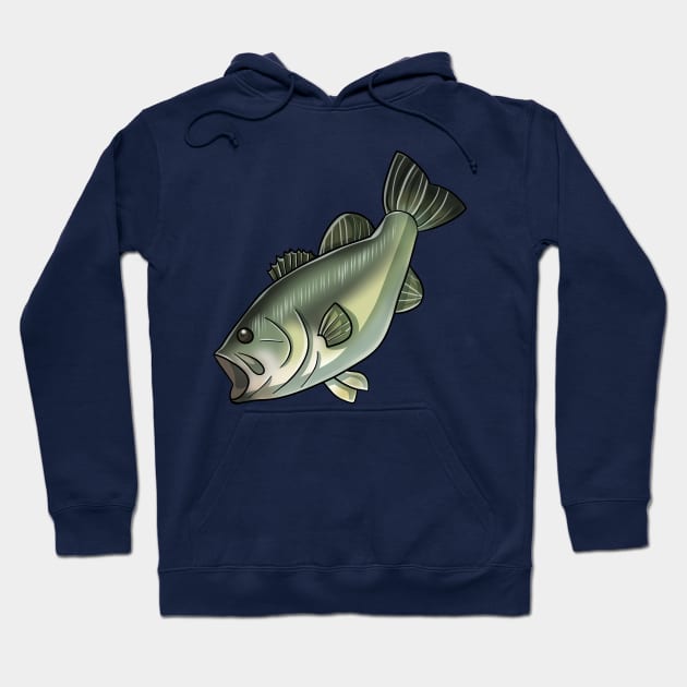 Large Mouth Bass Hoodie by sambeawesome